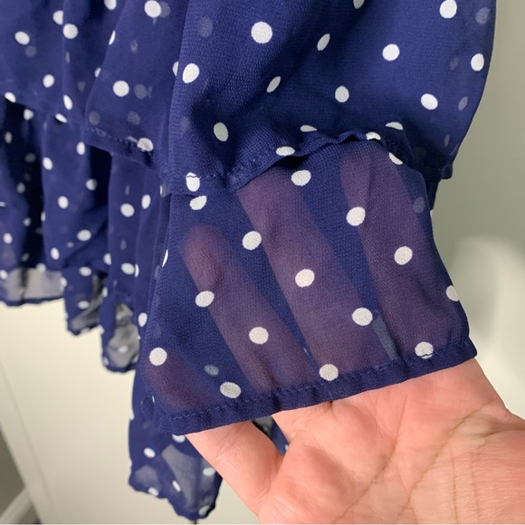 Girl’s Cherokee Polka Dot Ruffled Tank Top - Picture 9 of 13